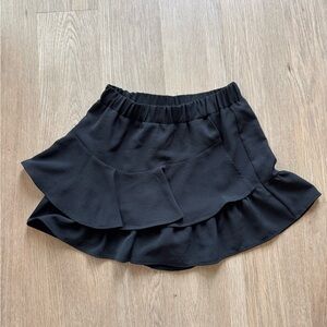 Elegant Black Layered Skirt